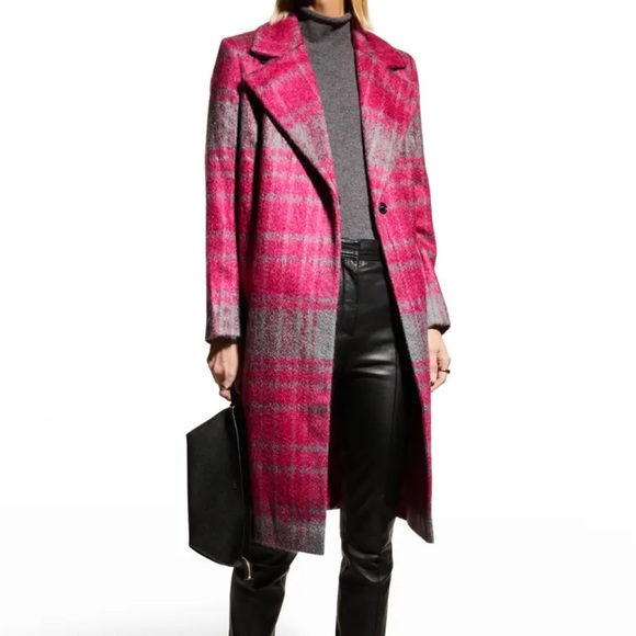Milly Jackets & Blazers - Milly Renee Plaid Coat